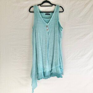 Asymmetrical Tunic Tank Dress Plus Size